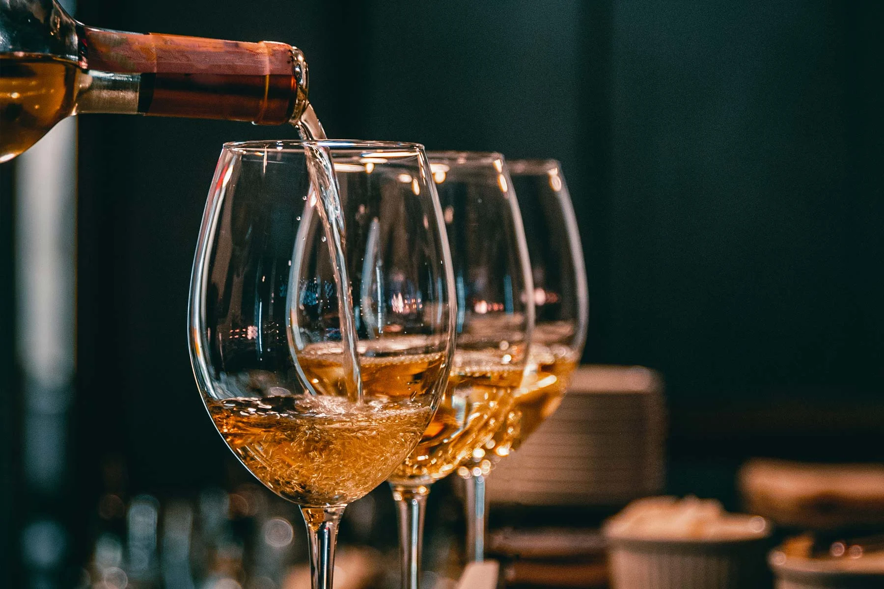 Restaurant wine glasses